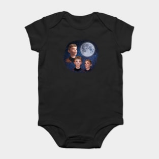 Three Cool Moon Baby Bodysuit